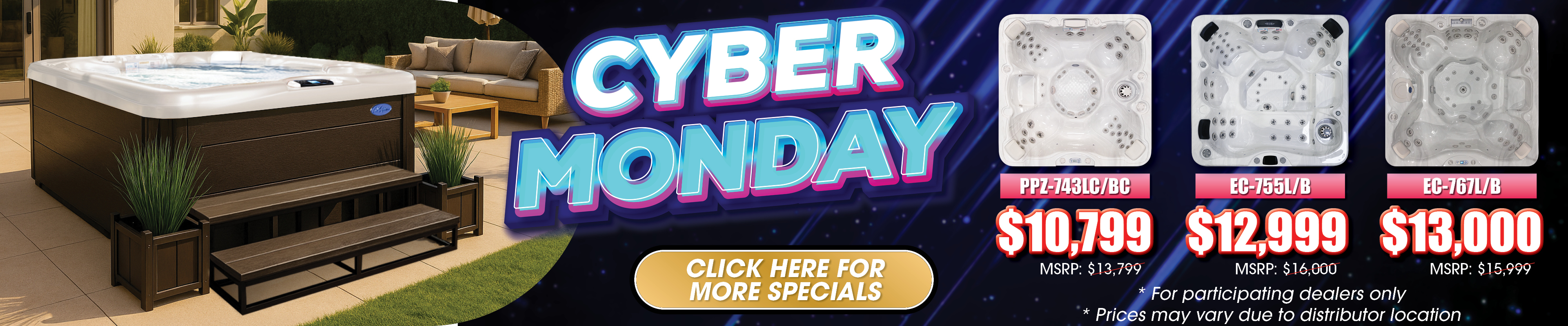 Calspas hot tub being used in a family setting - Missouri City